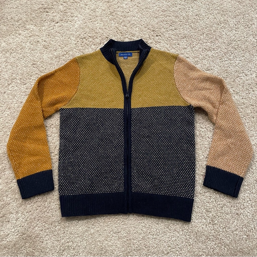 Maison Me Color Block Boys’ Sweater